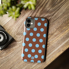 Big Polka Dot | Brown and Blue
