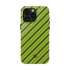 Angelina Stripes | Olive - iPhone Case