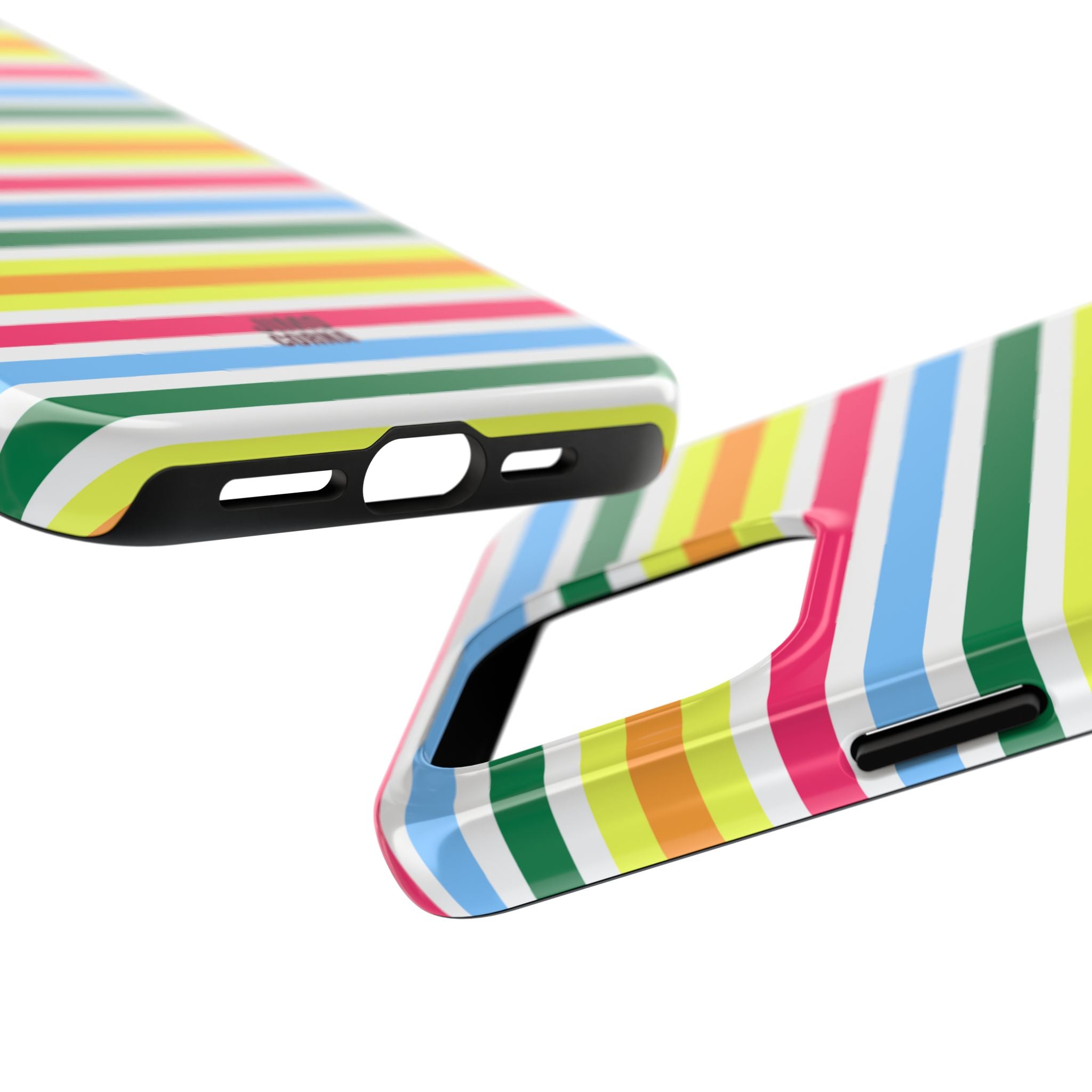 Rainbow Sorbet Stripe iPhone Case
