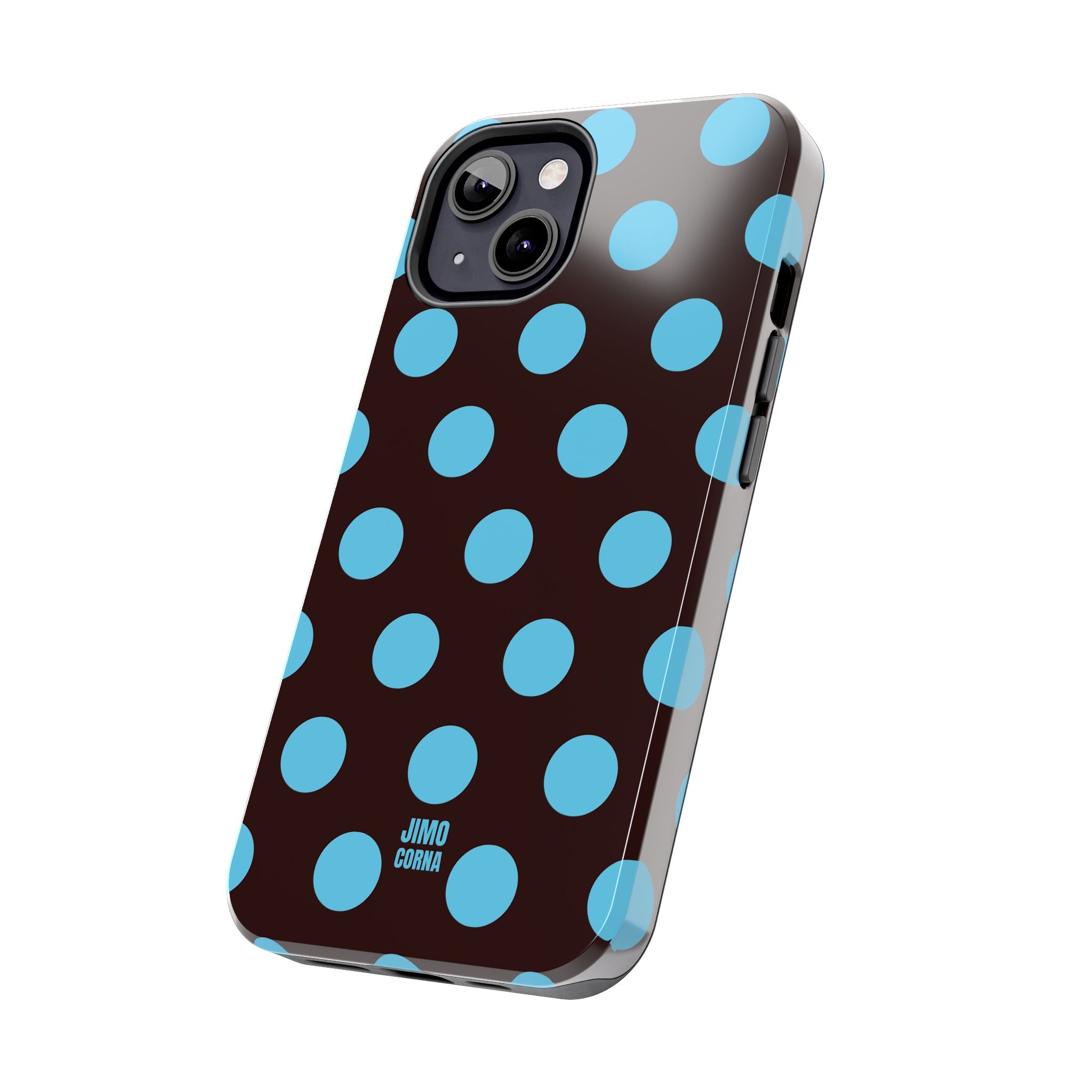 Big Polka Dot | Brown and Blue