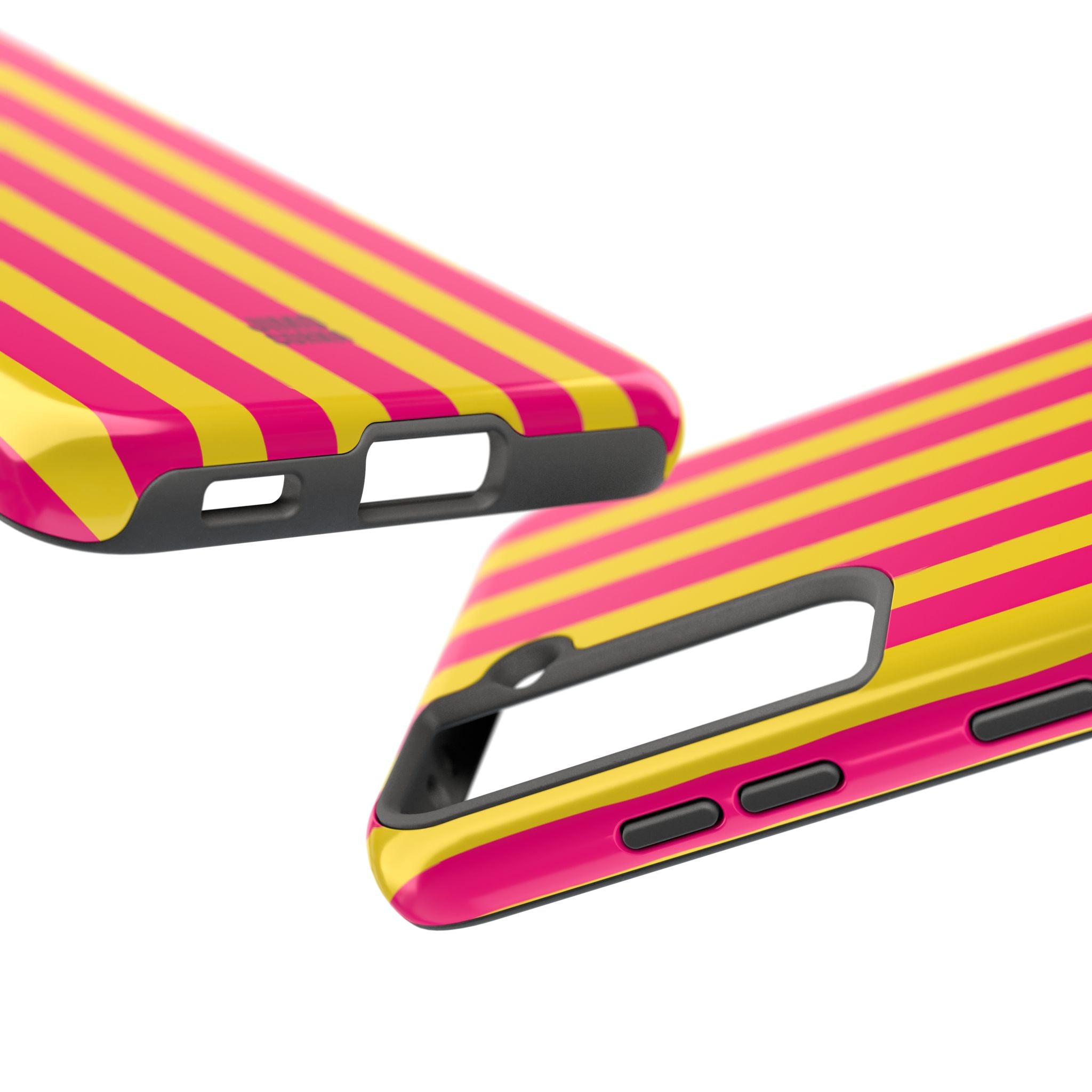 Bold Stripes Samsung Galaxy Case | Pink and Yellow