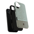 Asymmetrical Lines MagSafe iPhone Case | Blue and Brown
