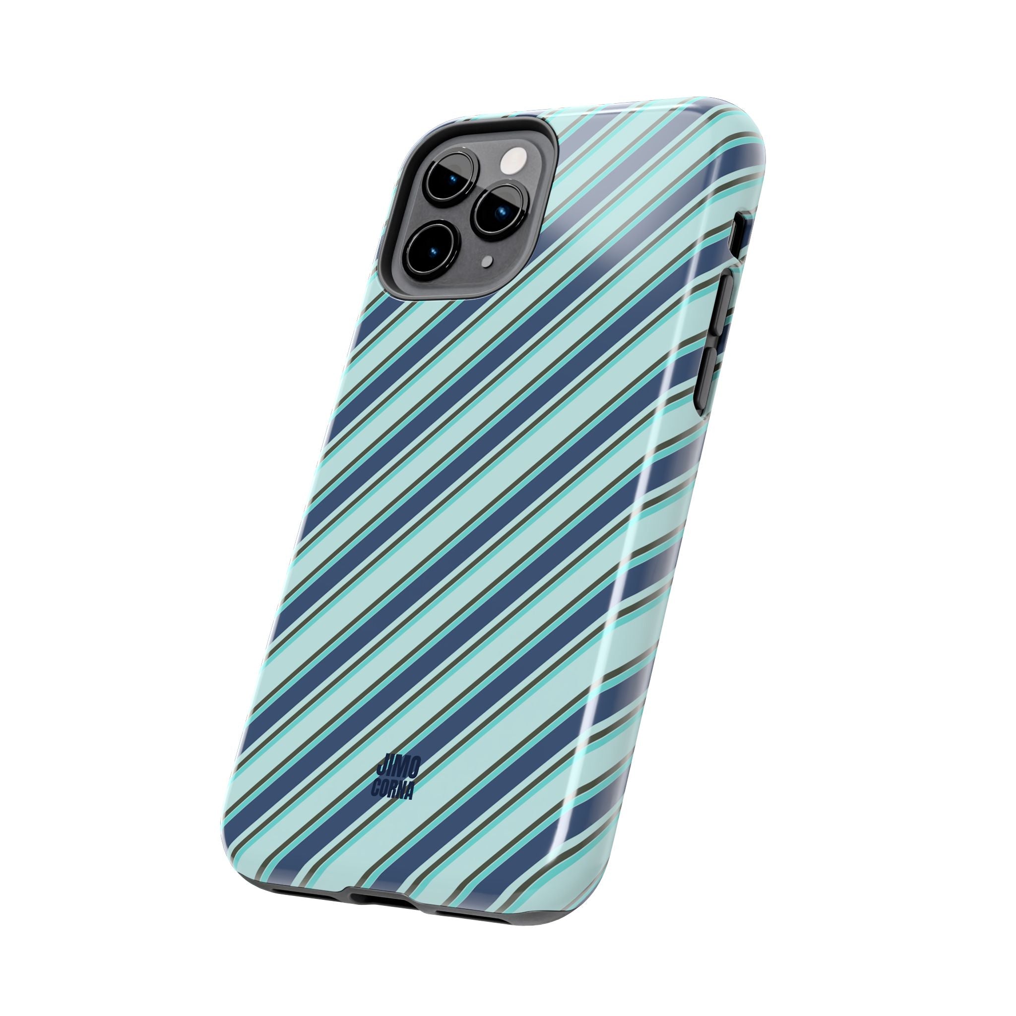 Angelina Stripes | Blue - iPhone Case