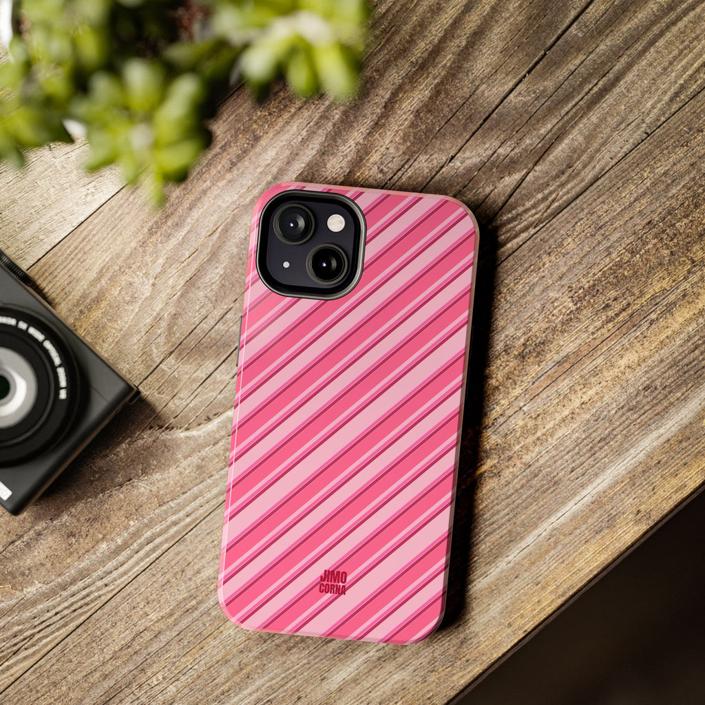 Angelina Stripes | Hot Pink - iPhone Case
