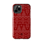 Holiday Knit | Red iPhone Case