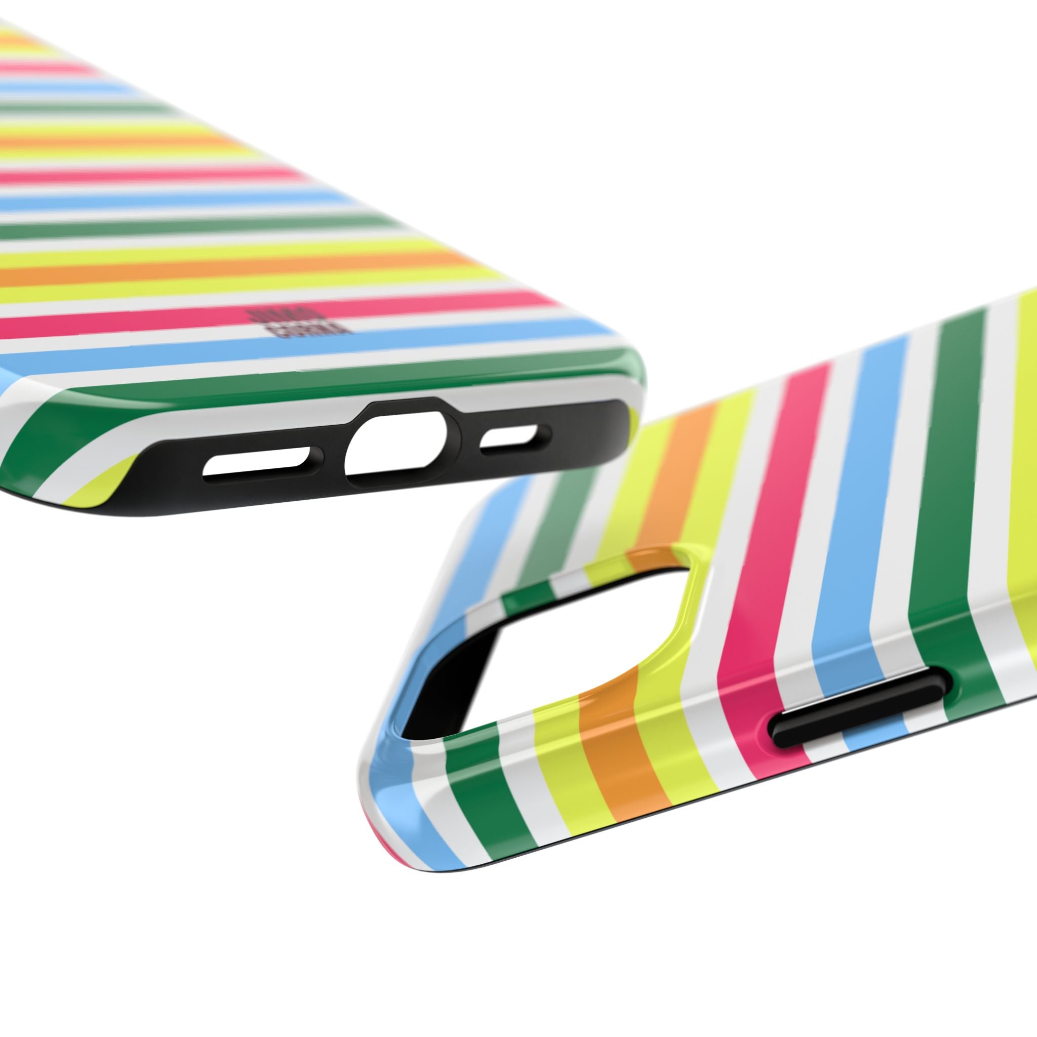 Rainbow Sorbet Stripe iPhone Case