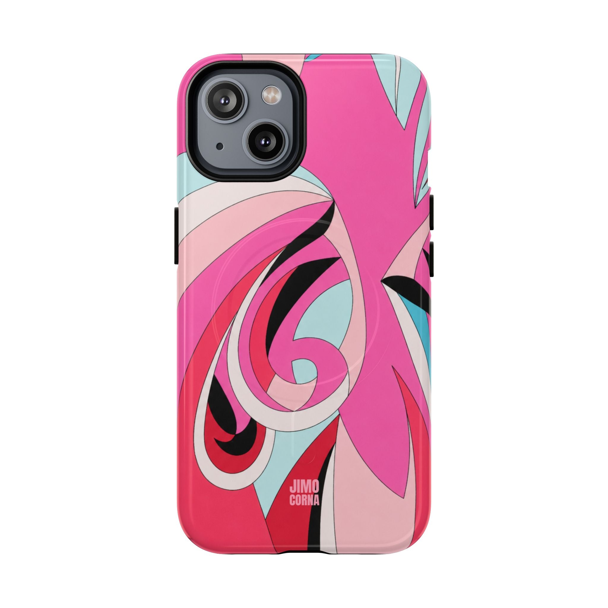 Pink Tropic Swirl MagSafe iPhone Case