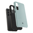Farm Gingham Samsung Galaxy Case | Blue