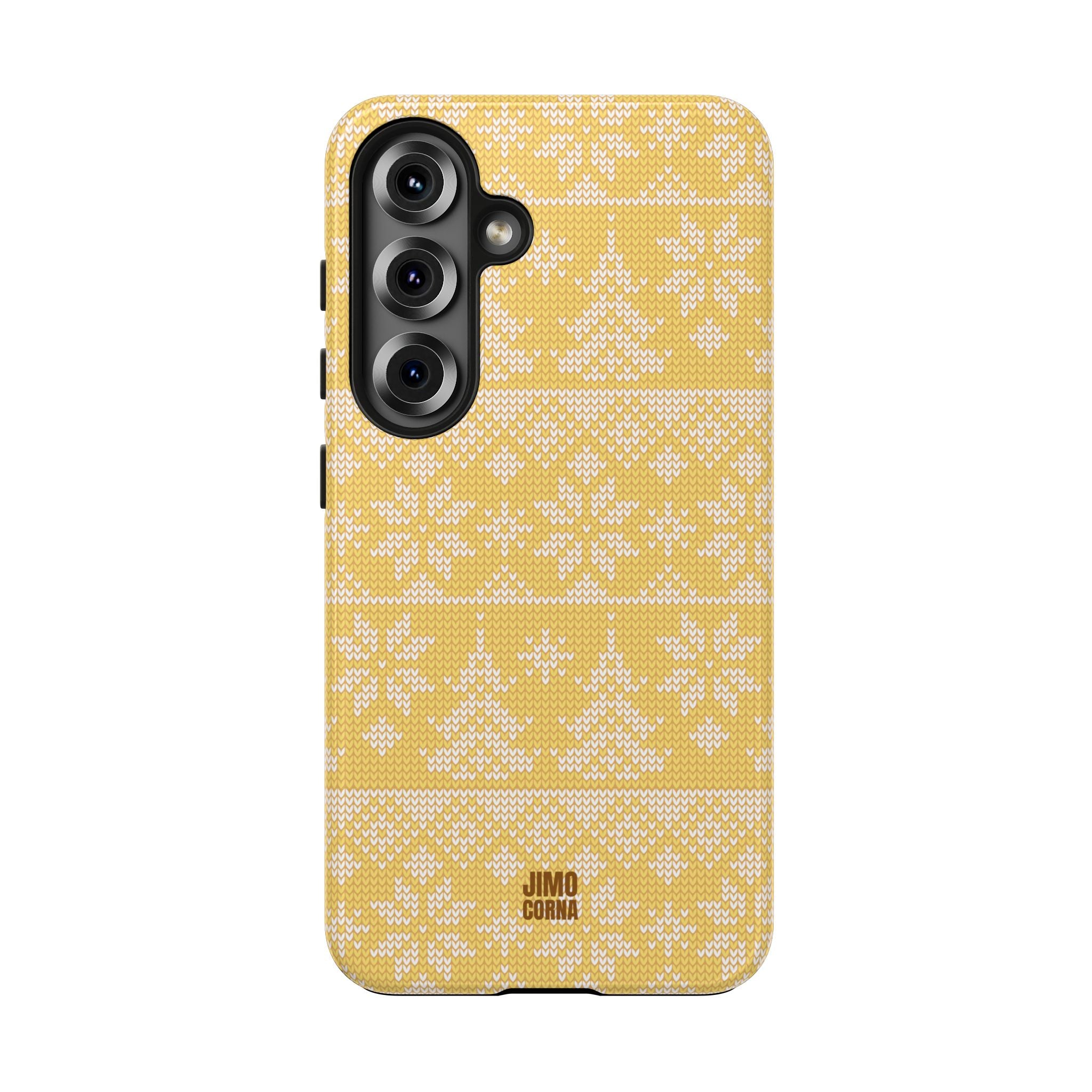 Holiday Knit | Yellow Samsung Galaxy Case