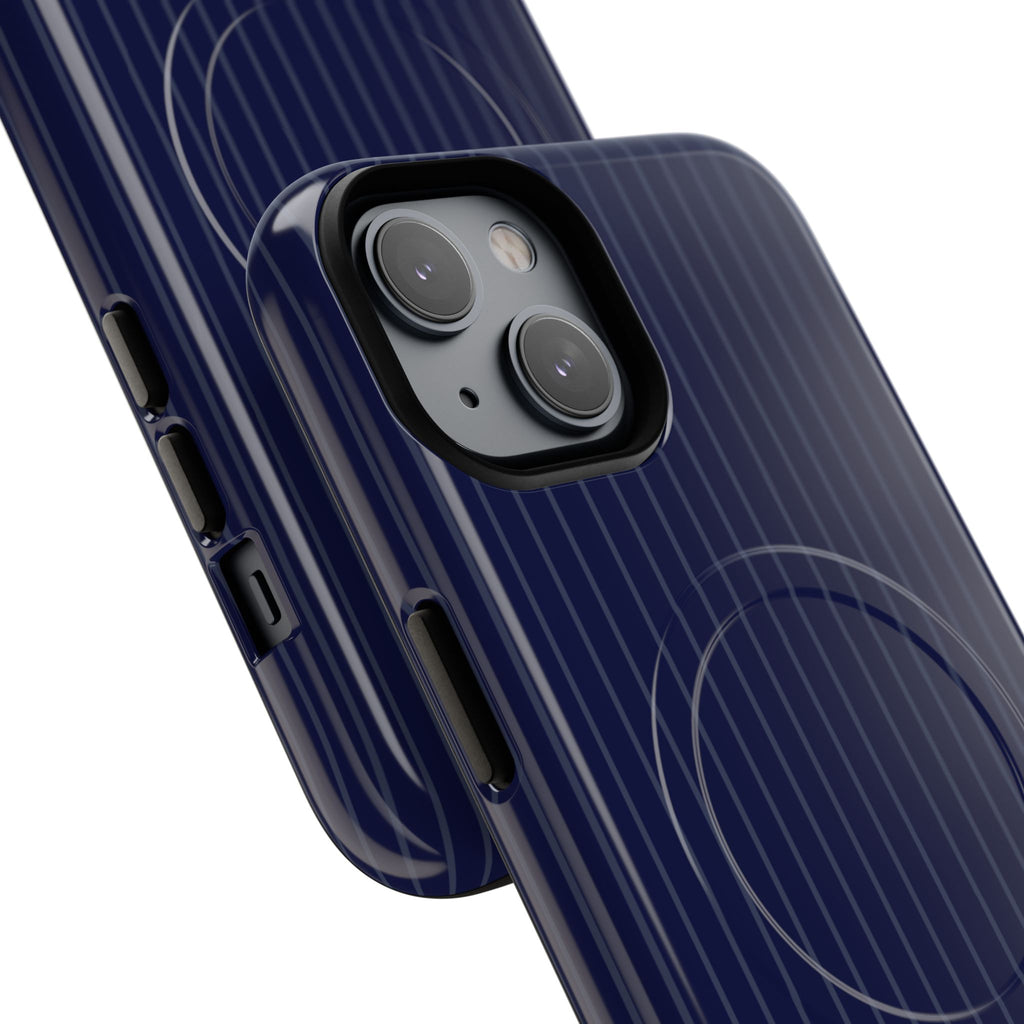Navy Blue Soft Stripes