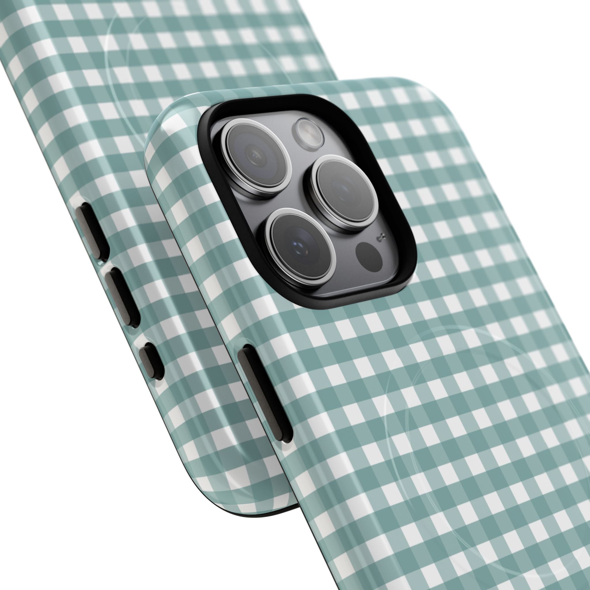 Farm Gingham MagSafe iPhone Case | Blue