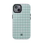 Farm Gingham MagSafe iPhone Case | Blue