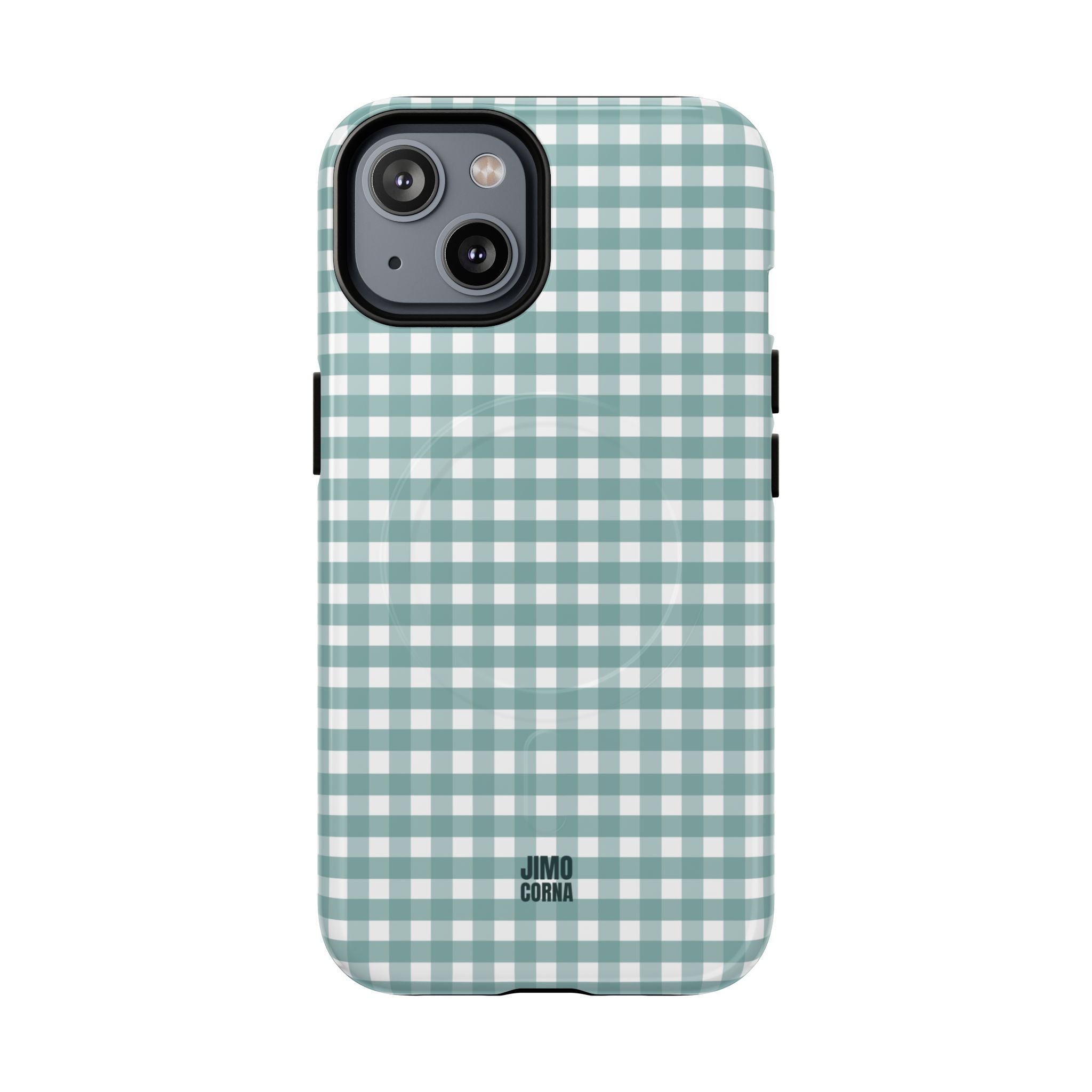 Farm Gingham MagSafe iPhone Case | Blue