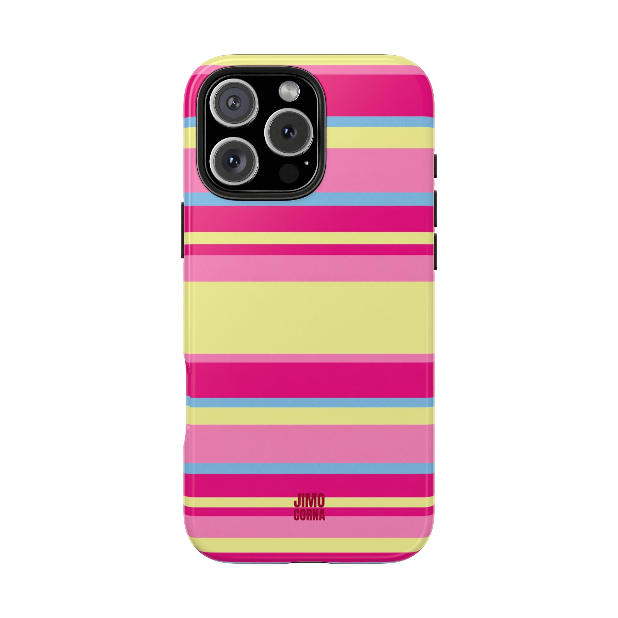 Lemonberry Stripe iPhone Case