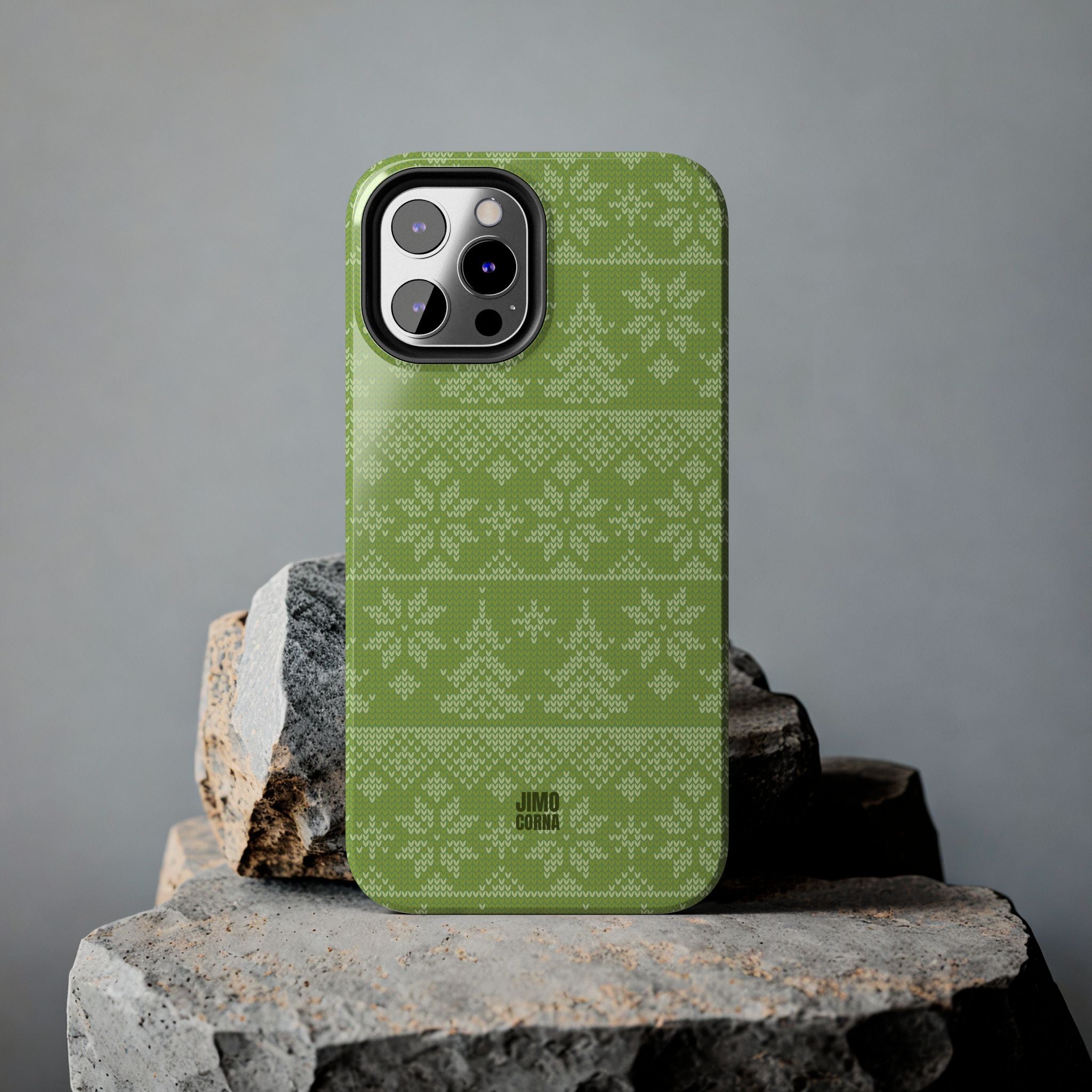 Holiday Knit | Green iPhone Case