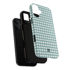 Farm Gingham MagSafe iPhone Case | Blue
