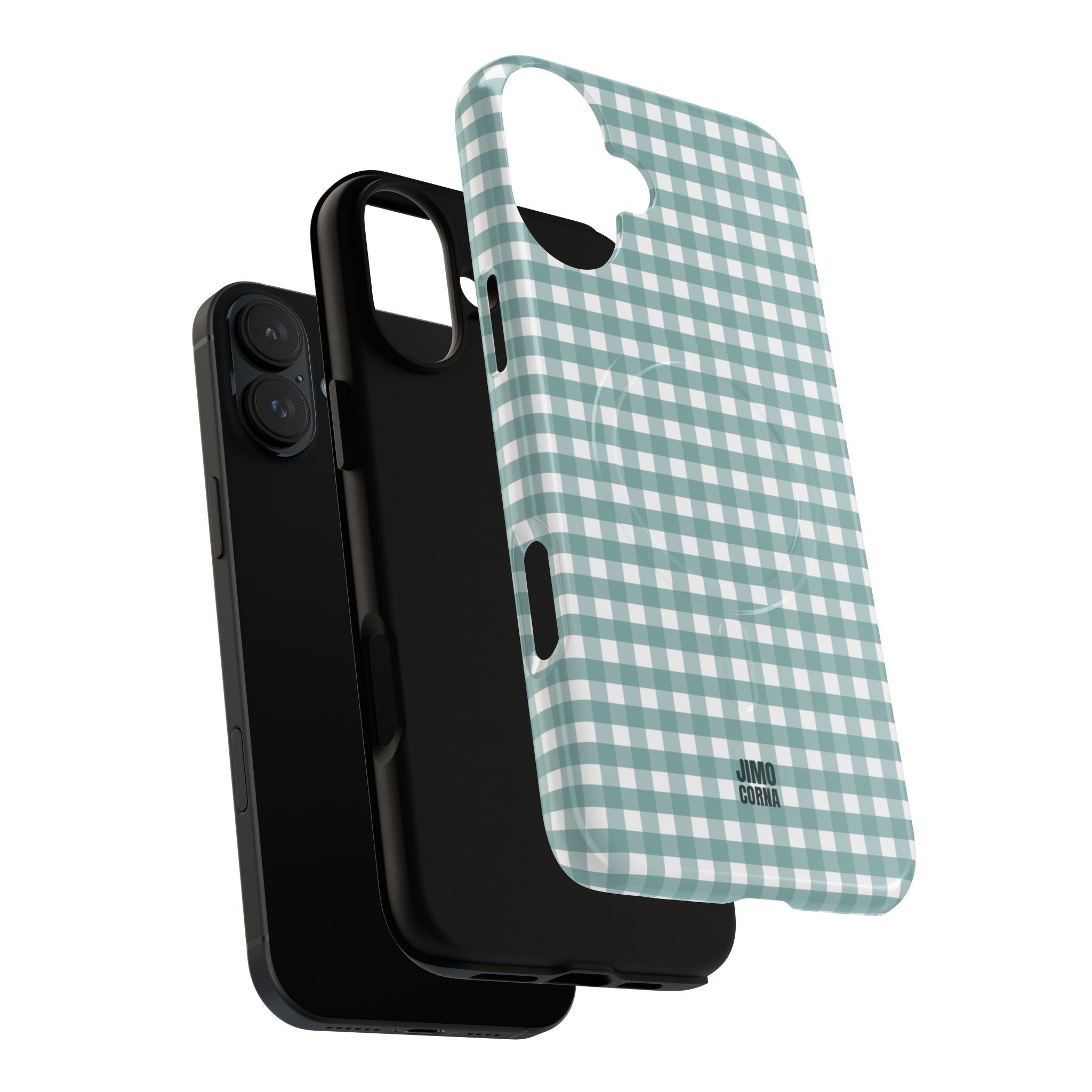 Farm Gingham MagSafe iPhone Case | Blue