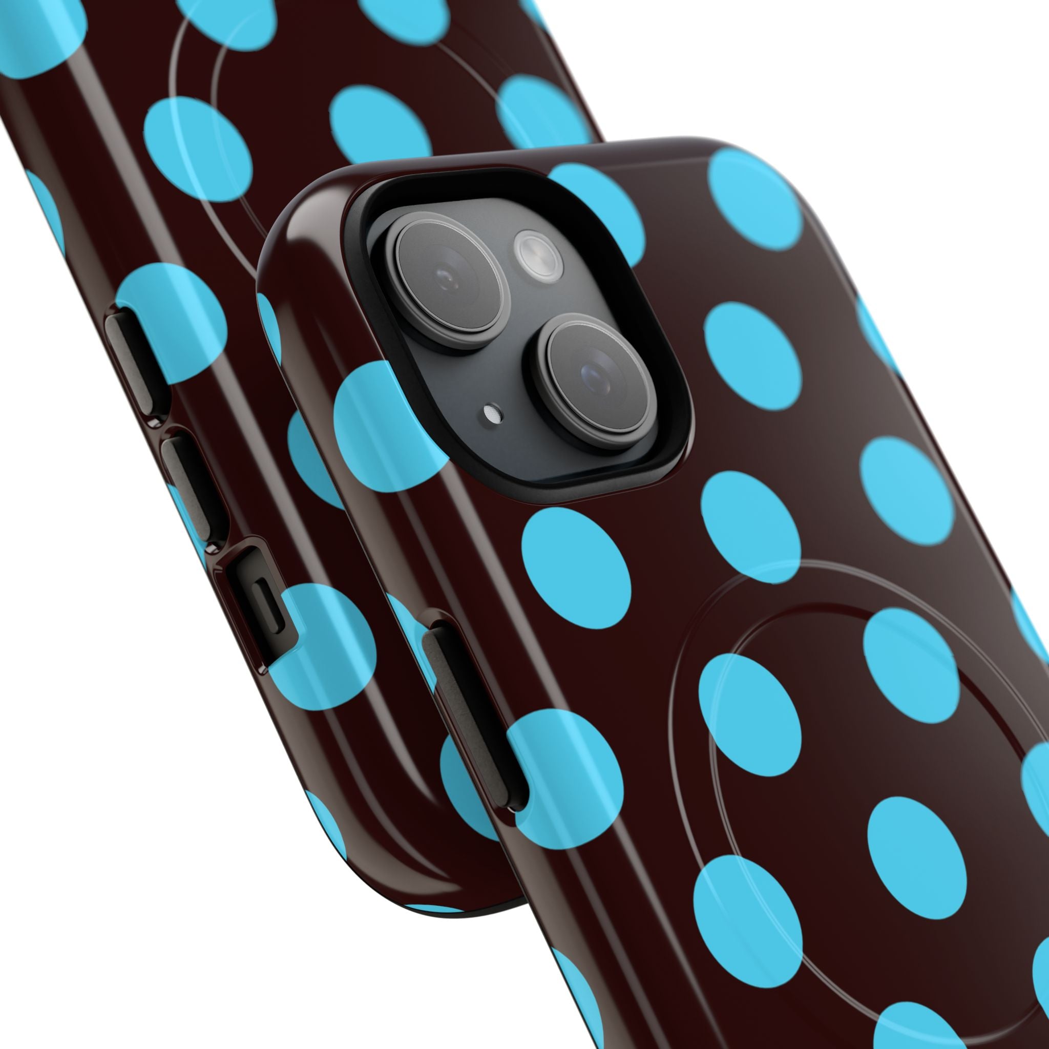 Big Polka Dot | Brown and Blue