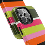Berry Citrus Stripe iPhone Case