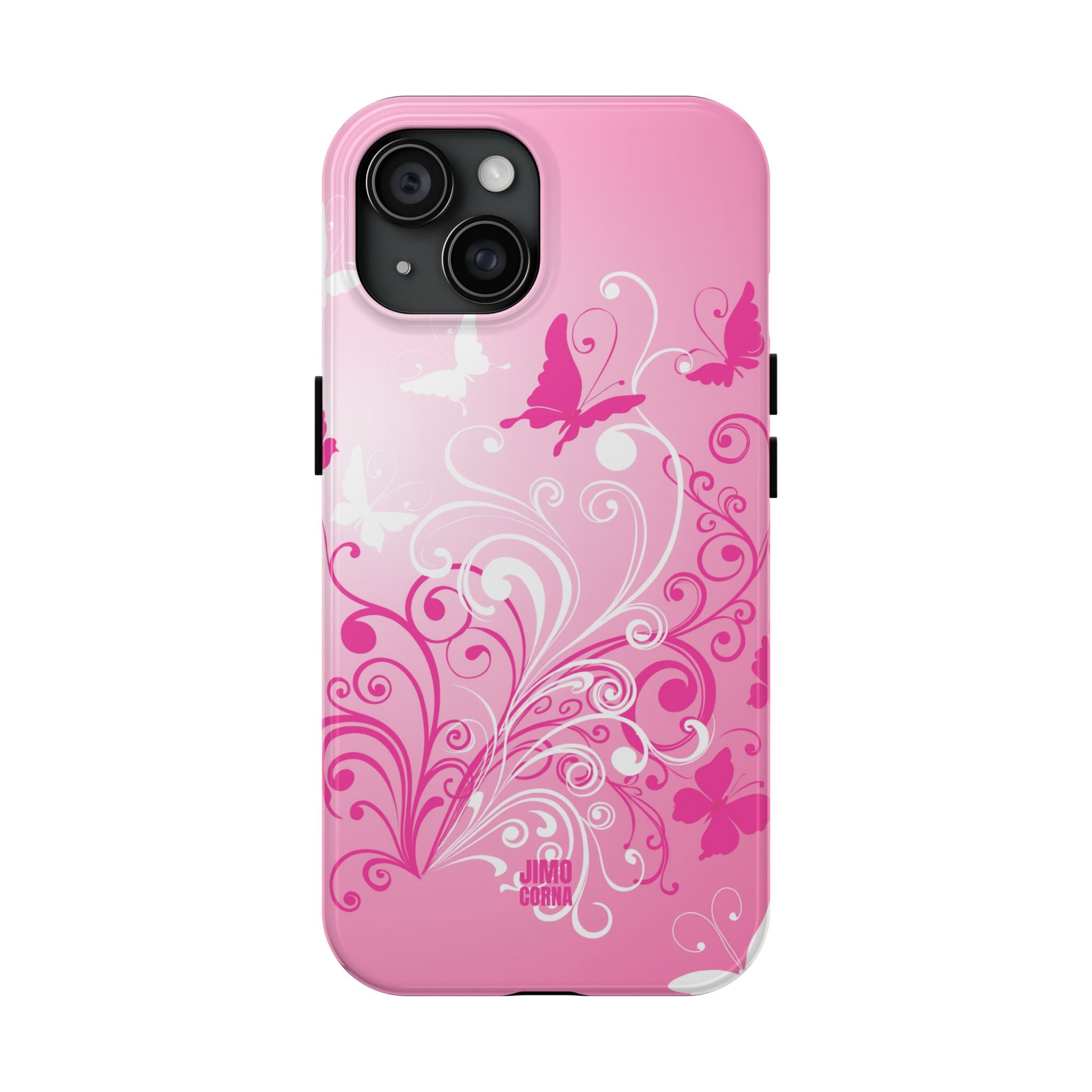 Pink Flutter Garden iPhone Case