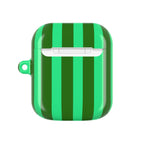 Bold Stripes AirPods Case | Olive Green