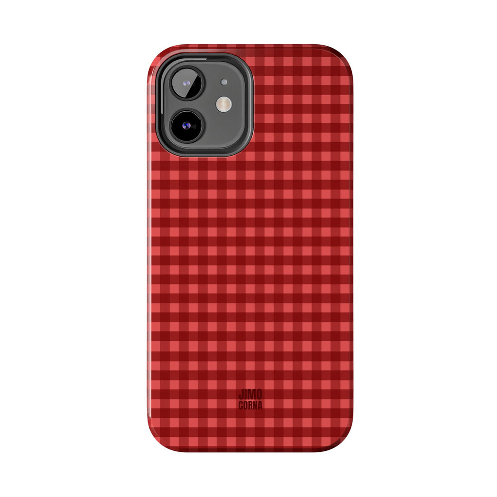 Farm Gingham iPhone Case | Red
