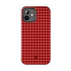 Farm Gingham iPhone Case | Red