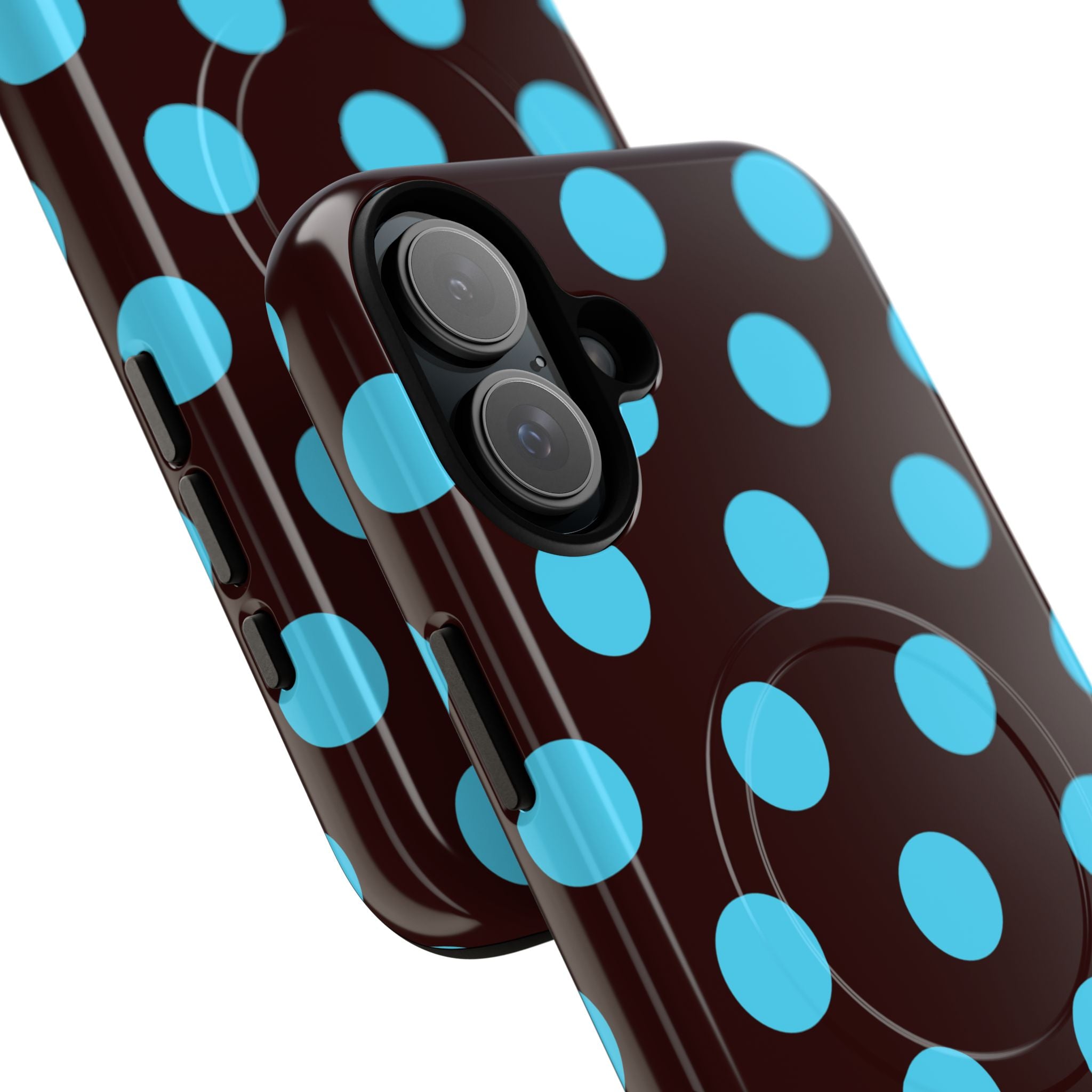 Big Polka Dot | Brown and Blue