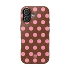 Big Polka Dot | Brown and Pink