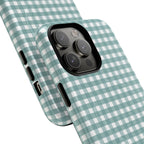 Farm Gingham MagSafe iPhone Case | Blue