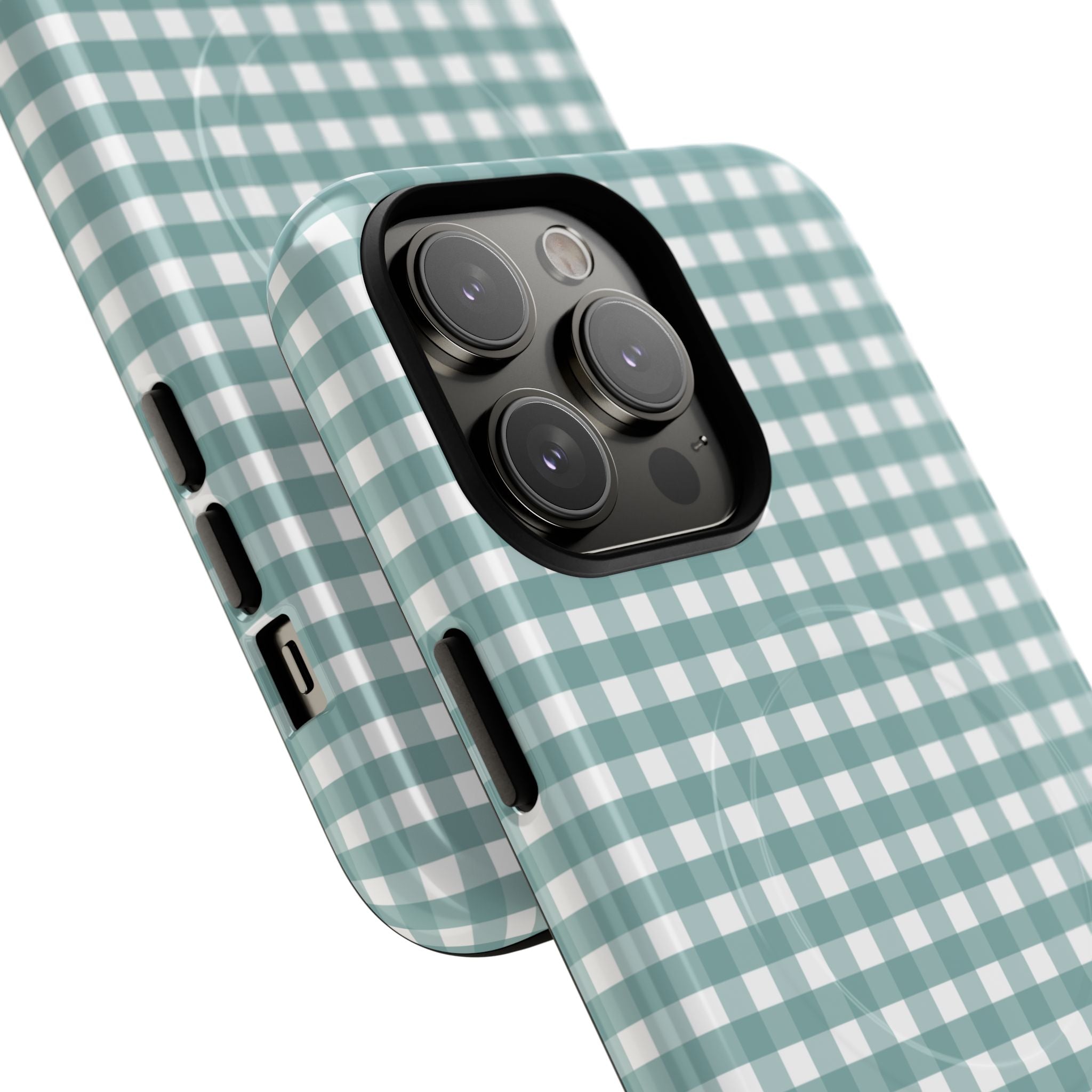 Farm Gingham MagSafe iPhone Case | Blue
