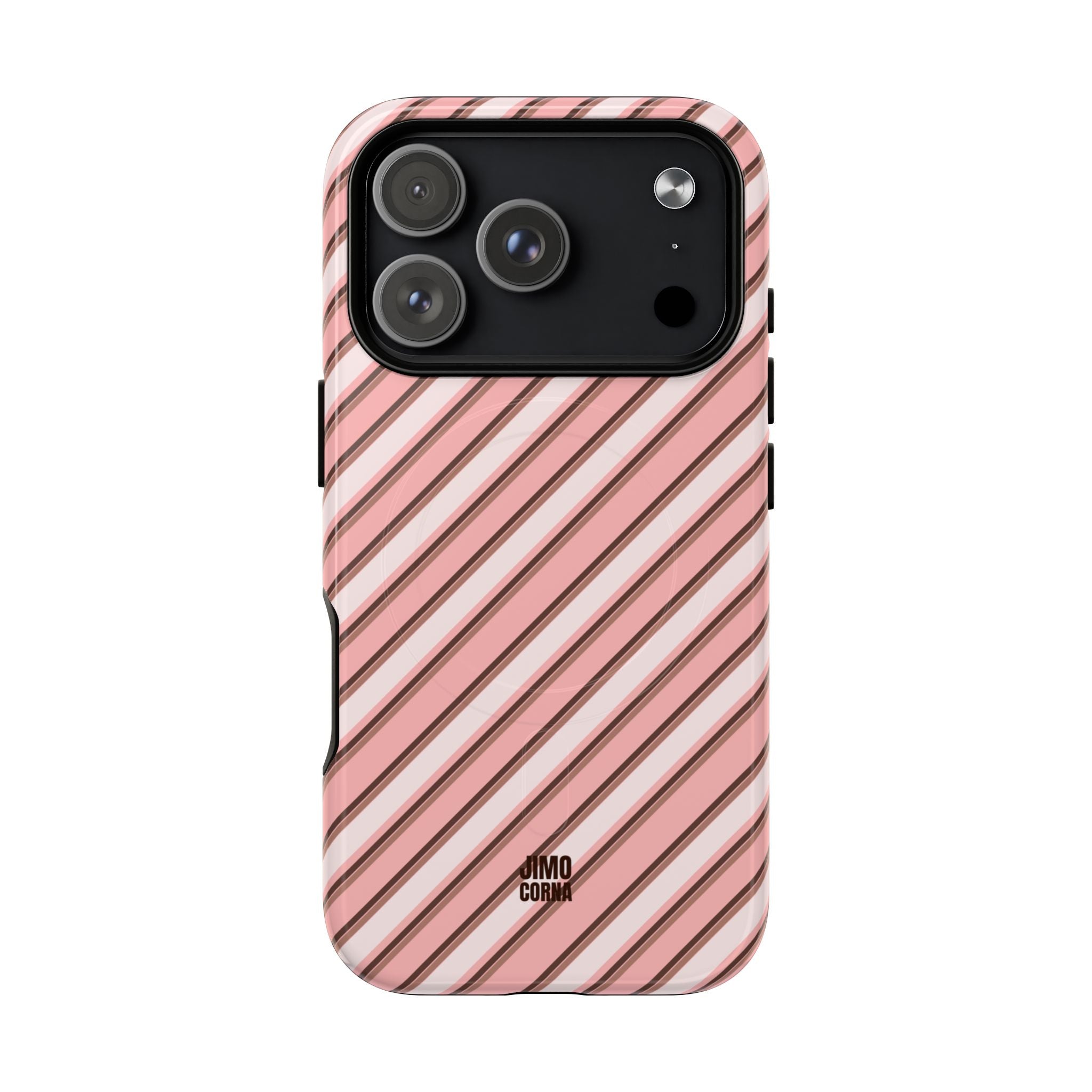 Angelina Stripes | Pink - MagSafe iPhone Case