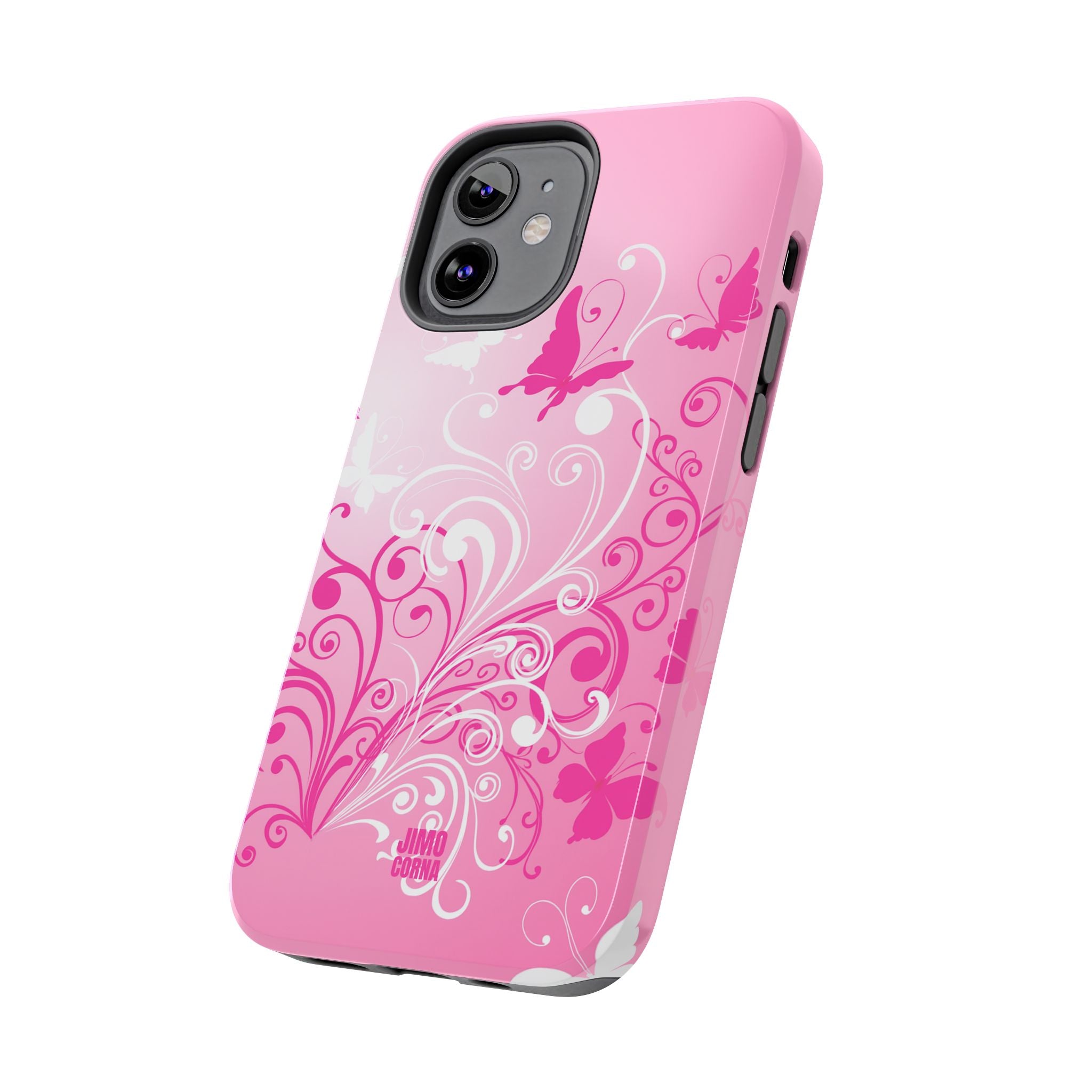 Pink Flutter Garden iPhone Case