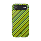 Angelina Stripes | Olive - iPhone Case