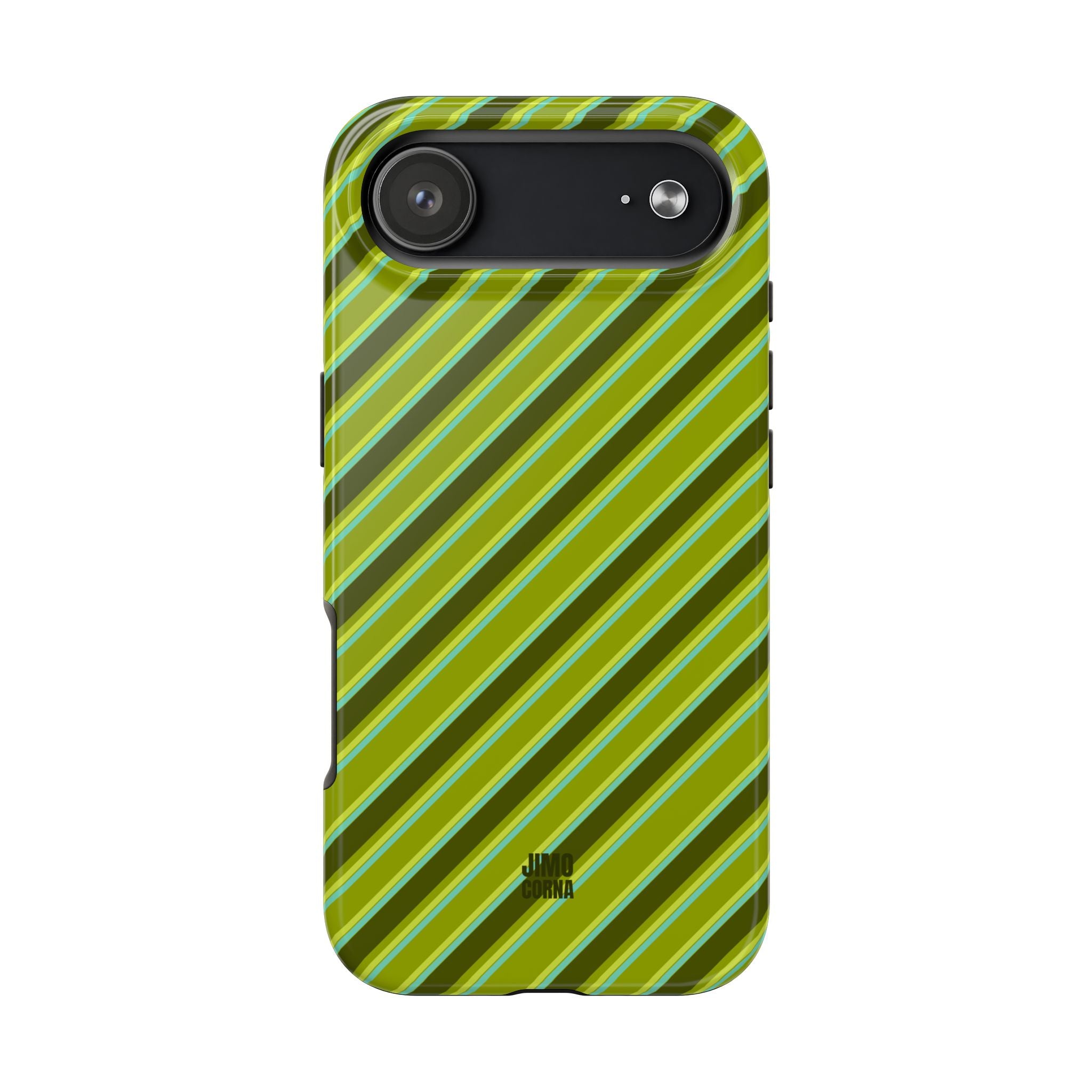 Angelina Stripes | Olive - iPhone Case