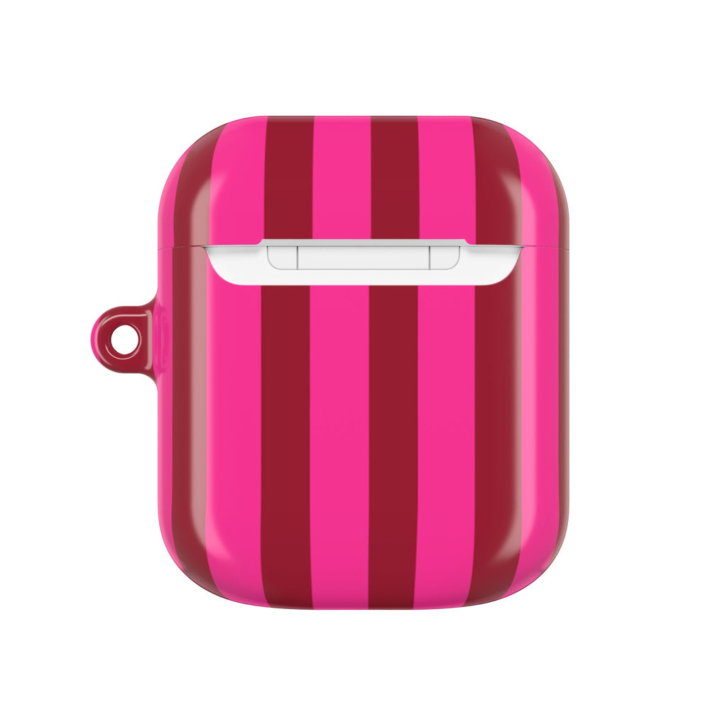 Bold Stripes AirPods Case | Strawberry Burst