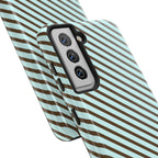 Asymmetrical Lines Samsung Galaxy Case | Blue and Brown