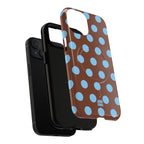 Big Polka Dot | Brown and Blue