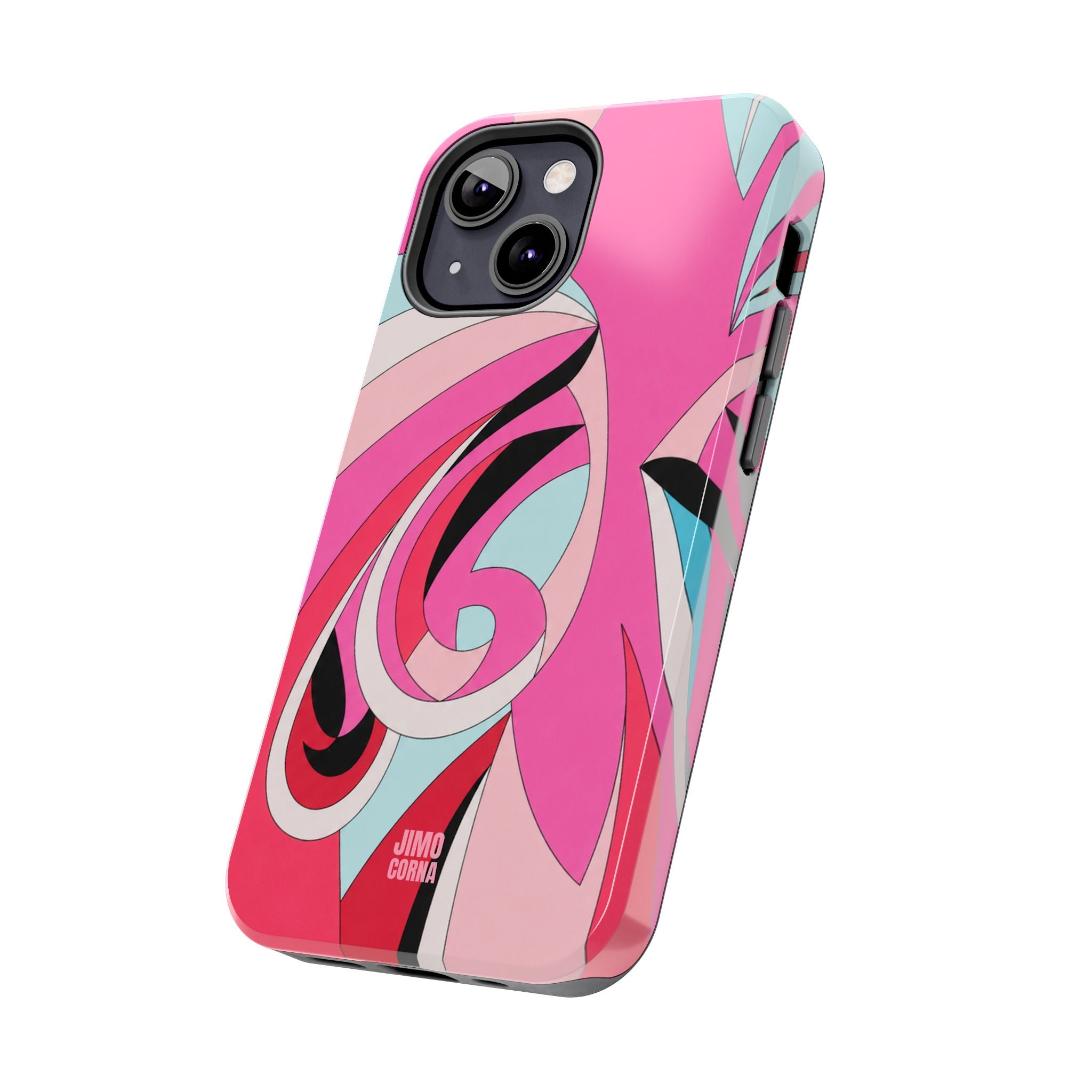 Pink Tropic Swirl iPhone Case