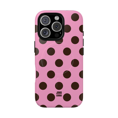 Big Polka Dot | Pink and Brown