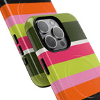 Berry Citrus Stripe MagSafe iPhone Case