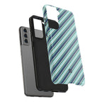 Angelina Stripes | Blue - Samsung Galaxy Case