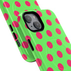 Big Polka Dot | Green and Pink