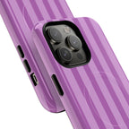 Bold Stripes MagSafe iPhone Case | Plum
