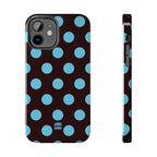 Big Polka Dot | Brown and Blue