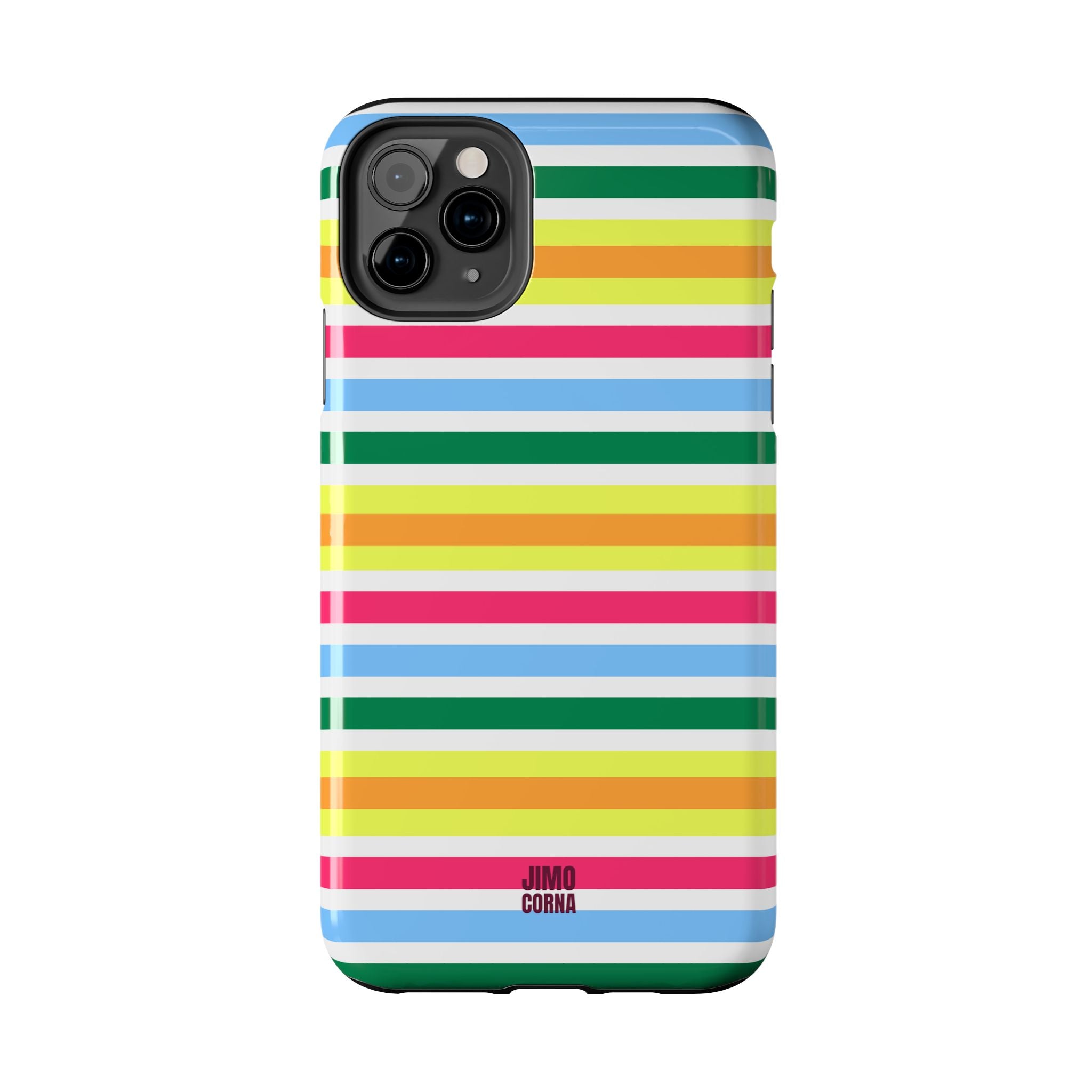 Rainbow Sorbet Stripe iPhone Case
