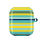 Blue Lemon Stripe AirPods Case
