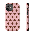 Big Polka Dot | Pink and Brown