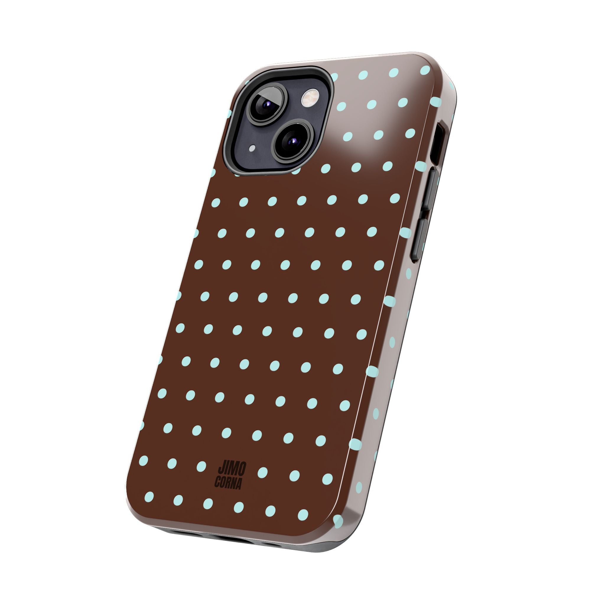 Polka Dot | Brown and Blue