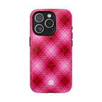 Pink Picnic Plaid MagSafe iPhone Case